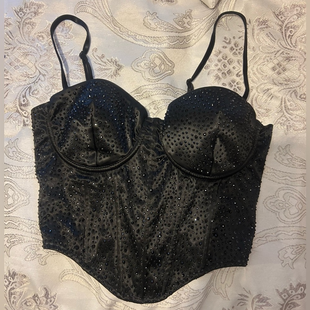 Windsor rhinestone corset top